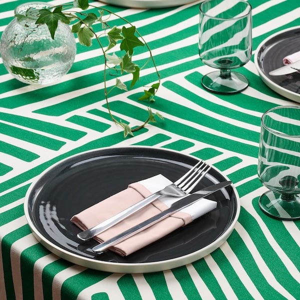 Ikea NÄBBFISK - Napkin, light pink/white, 30x30 cm