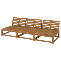 NÄMMARÖ 3-seat modular sofa, outdoor/light brown stained, 243 cm