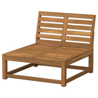NÄMMARÖ modular easy chair, outdoor/light brown stained, 81 cm