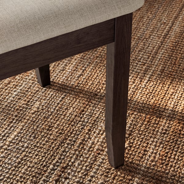 NÄSINGE / NÄSINGE table and 4 chairs, dark brown stained beech veneer/dark brown stained Kilanda light beige, 130x80 cm