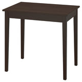 NÄSINGE table, dark brown stained/beech veneer, 80x60 cm