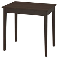 NÄSINGE table, dark brown stained/beech veneer, 80x60 cm