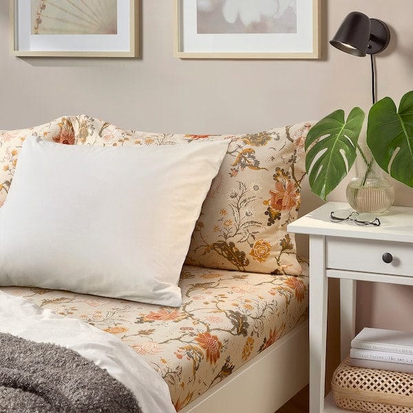 Ikea NÄSSELKLOCKA - Sheet, light gray-beige,150x260 cm