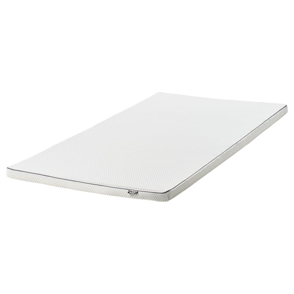 NÄSTABERG mattress pad, white, 90x200 cm