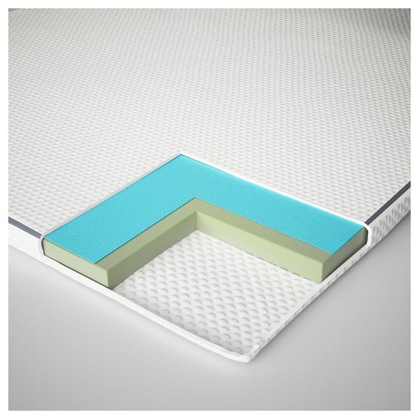 NÄSTABERG mattress pad, white, 160x200 cm