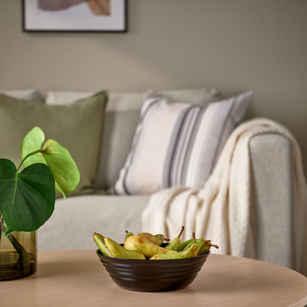 NÄTBARB serving bowl, black, 22 cm