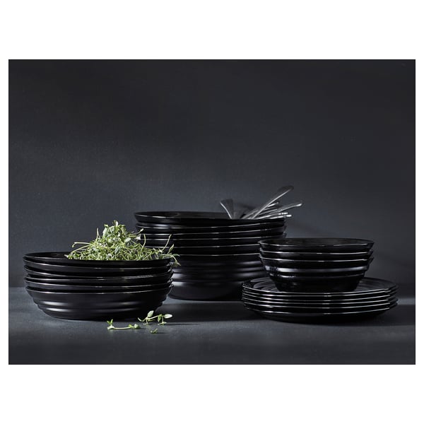 NÄTBARB bowl, black, 14 cm