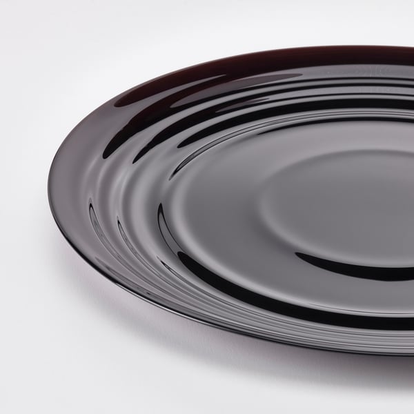 NÄTBARB plate, black, 24 cm