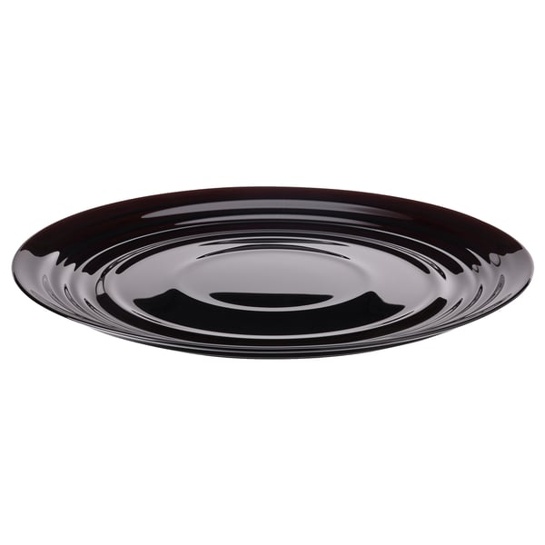 NÄTBARB plate, black, 24 cm