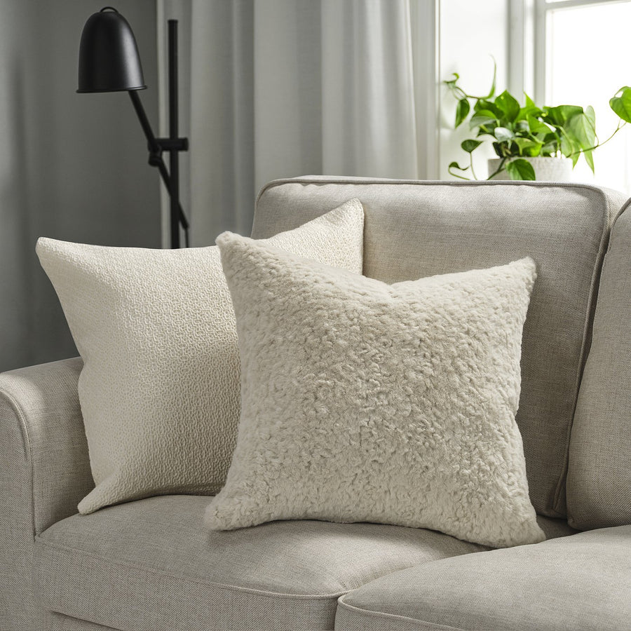NÄTNÄVA cushion cover, beige, 48x48 cm