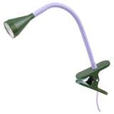 NÄVLINGE LED clamp spotlight, lilac/dark green, 34 cm