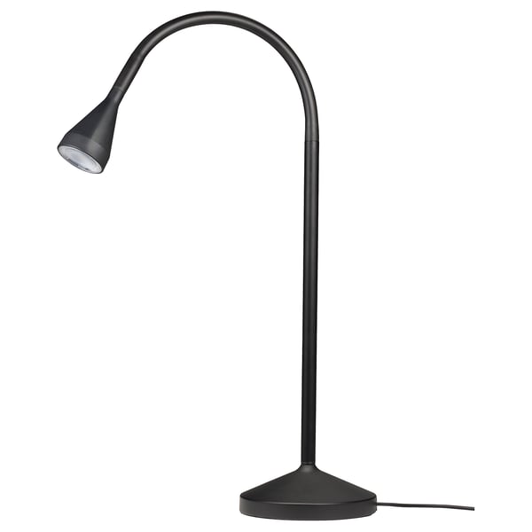 NÄVLINGE LED work lamp, black, 5 cm