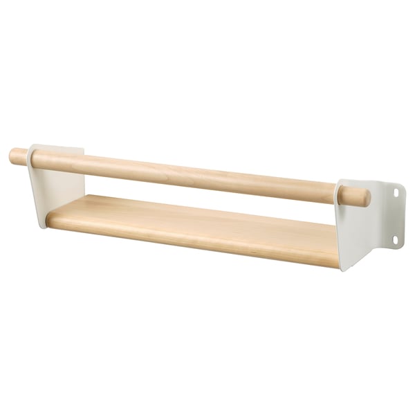 NEREBY wall shelf, birch, 40x10 cm