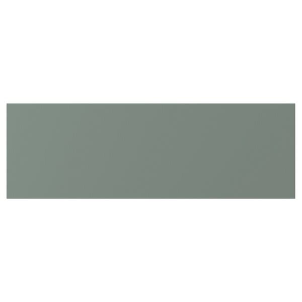 NICKEBO drawer front, matt grey-green, 60x20 cm