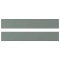 NICKEBO drawer front, matt grey-green, 60x10 cm, 2 pack