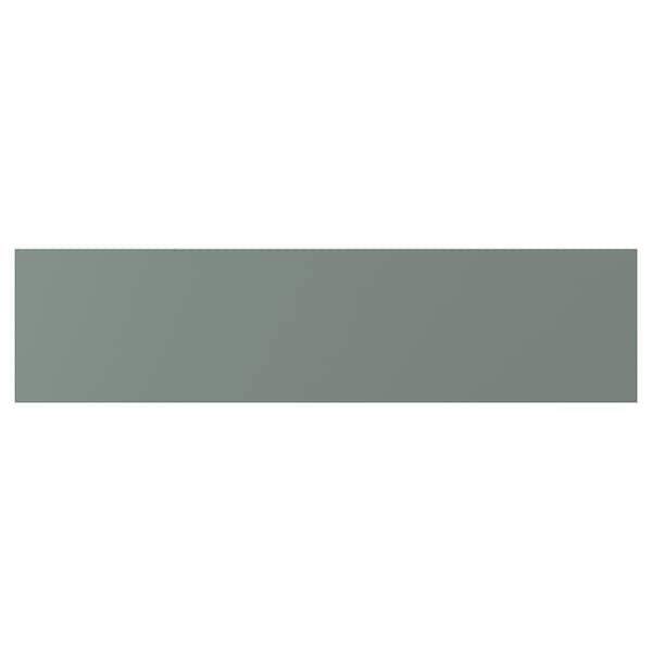 NICKEBO drawer front, matt grey-green, 80x20 cm