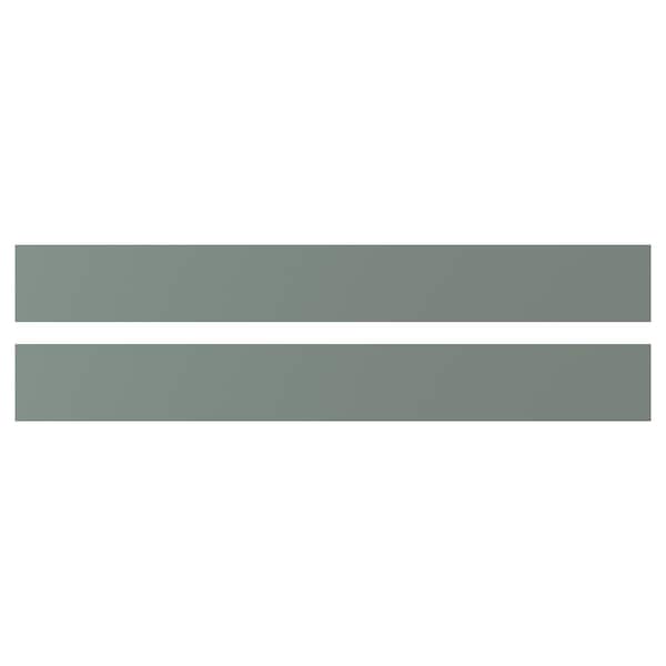 NICKEBO - NICKEBO Drawer front, matt grey-green, 80x10 cm