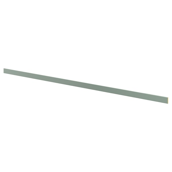 NICKEBO deco strip, matt grey-green, 221x1 cm