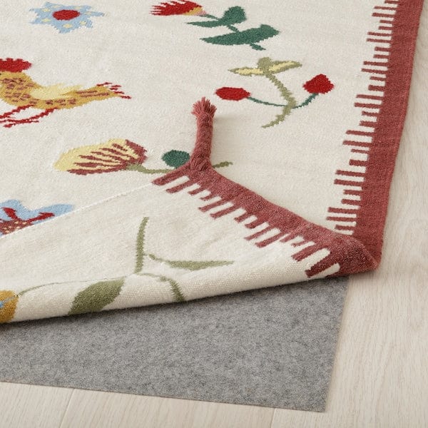 Ikea NICKGRÄS - Rug, flatwoven, multicolour/handmade, 200x300 cm