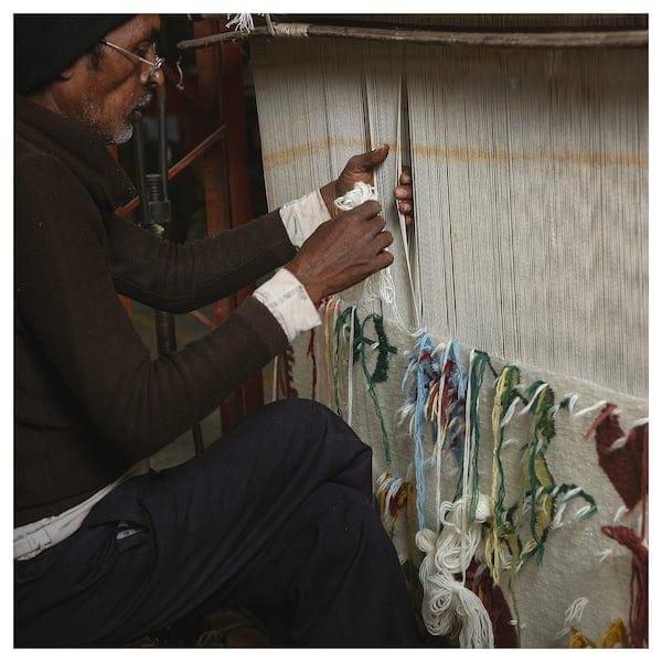 Ikea NICKGRÄS - Rug, flatwoven, multicolour/handmade, 200x300 cm