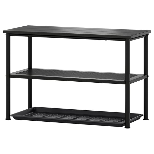 NIPÅSEN / BAGGMUCK hallway furniture, set of 2, black/grey