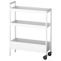 NISSAFORS trolley, white, 50.5x19x67 cm