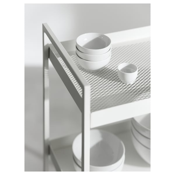 NISSAFORS trolley, white, 50.5x30 cm
