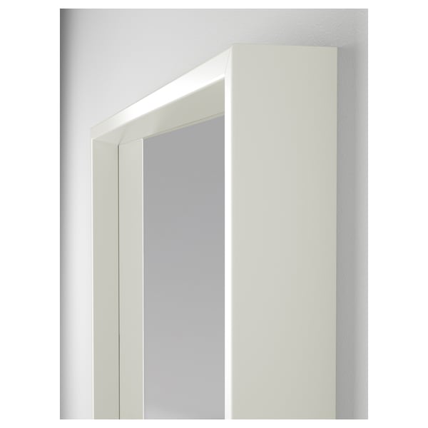 NISSEDAL mirror, white, 65x65 cm