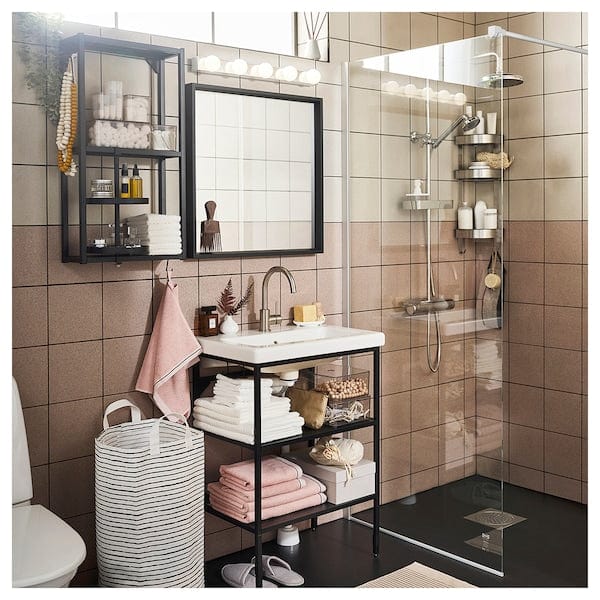 Ikea NISSEDAL - Mirror, black, 65x65 cm