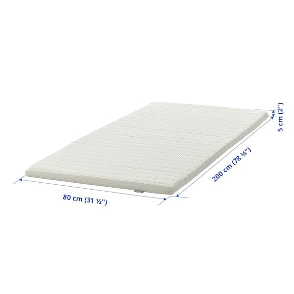 Ikea NISSEHOLM - Topper, bianco,80x200 cm