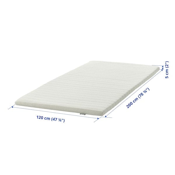 Ikea NISSEHOLM - Topper, bianco,120x200 cm