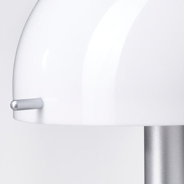Ikea NÖDMAST - LED portable lamp, battery operated, white/black, 26 cm