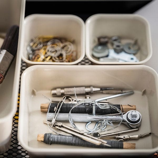 Ikea NOJIG - Organiser, plastic/beige, 15x20x5 cm