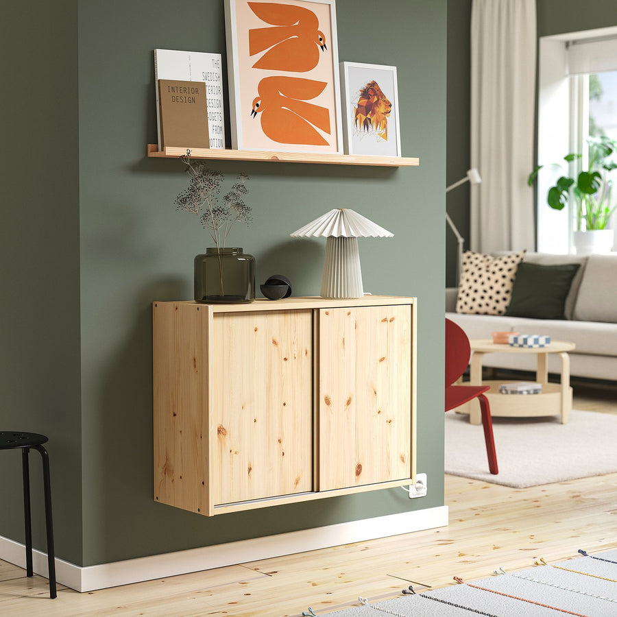 NORDHÄGG picture ledge, pine, 100 cm
