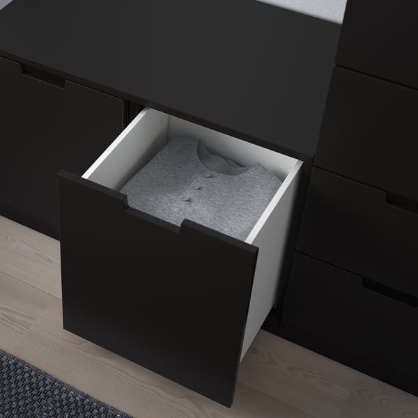 NORDLI chest of 8 drawers, anthracite, 160x99 cm