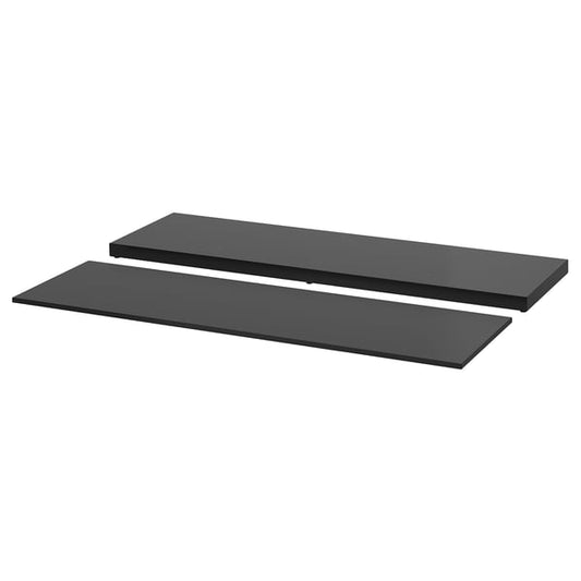 NORDLI top and plinth, anthracite, 160x47 cm