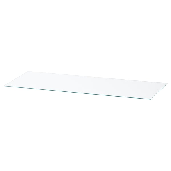 NORDLI glass top, transparent, 120x47 cm