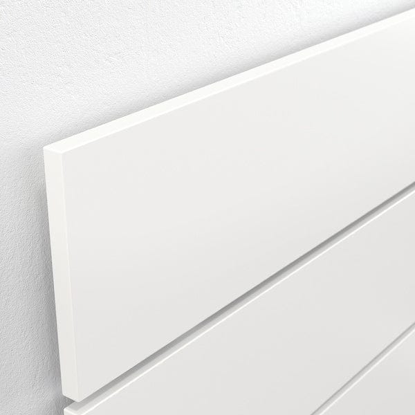 Ikea NORDLI - Bed frame/container/material, with white/Åkrehamn rigid headboard, , 160x200 cm