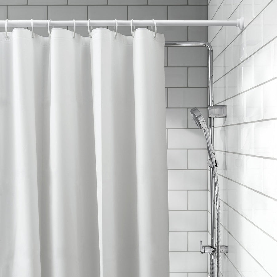 NORDRÖNN shower curtain, white, 180x200 cm