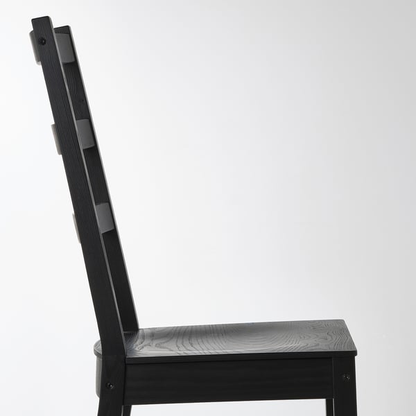 NORDVIKEN / NORDVIKEN table and 6 chairs, black/black, 210/289x105 cm