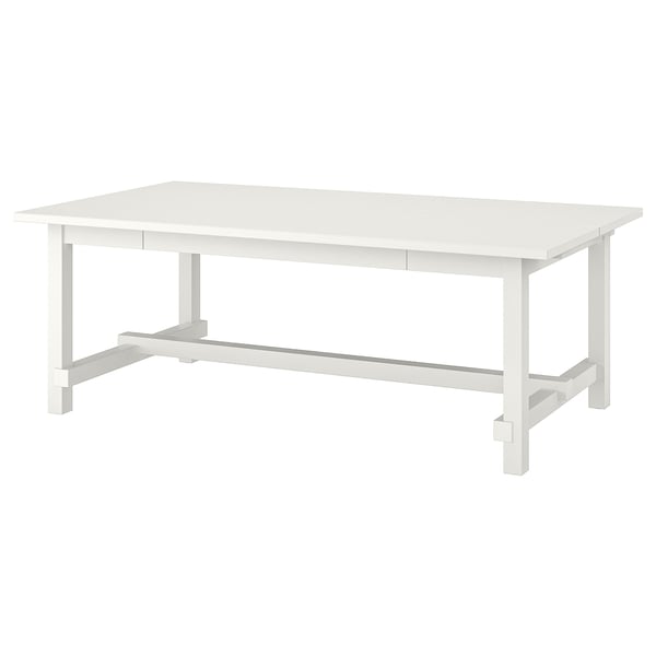 NORDVIKEN extendable table, white, 210/289x105 cm