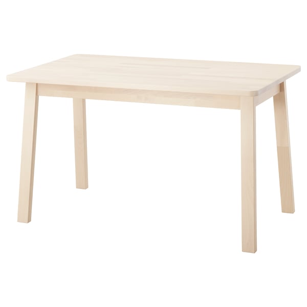 NORRÅKER table, birch, 125x74 cm