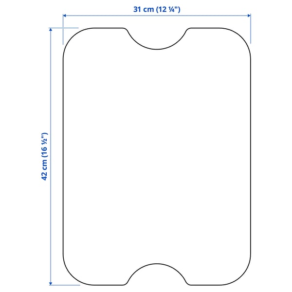 NORRÅVA lid, bamboo, 42x31 cm