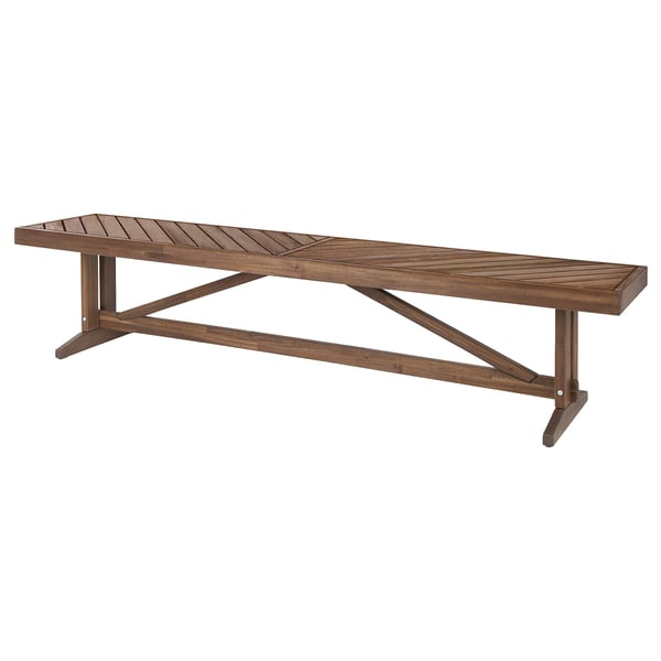 NORRMANSÖ bench, outdoor, acacia, 200 cm