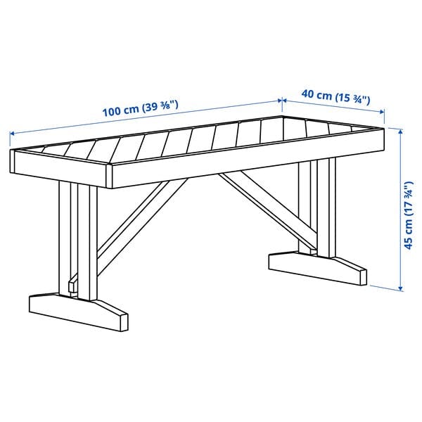 Ikea NORRMANSÖ - Garden bench, acacia,100 cm