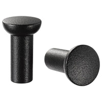 NYDALA knob, black, 16 mm, 2 pack