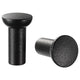 NYDALA knob, black, 16 mm, 2 pack