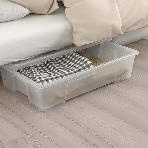 Ikea NYHAMN 3-seater sofa bed - with spring mattress/grey/beige Knisa ,