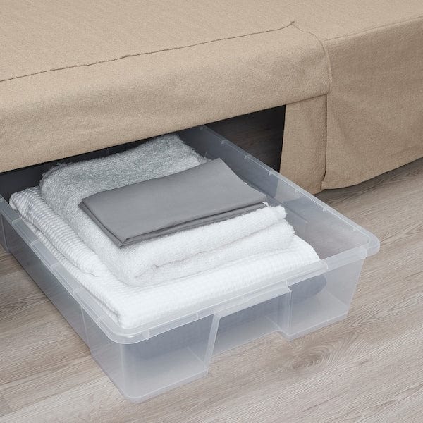 Ikea NYHAMN - 3-seater sofa bed, with spring mattress/Naggen beige