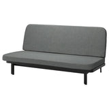NYHAMN 3-seat sofa-bed, with pocket spring mattress/Skartofta black/light grey, 200x90x97 cm